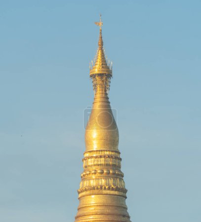 Photo for Shwedagon Pagoda, Burmese temples of Bagan City, unesco world heritage, Yangon, Myanmar or Burma. Tourist destination. - Royalty Free Image