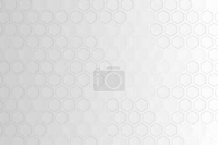 Abstract Grey Hex pattern with blank space for design.
