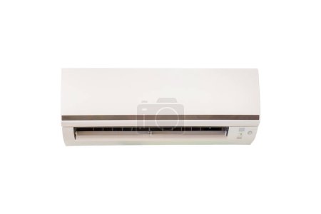 Photo for Inverter air conditioner with clipping path on white background, Electronic appliances - Royalty Free Image