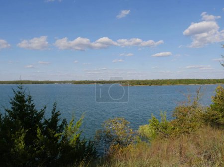 Photo for Lake Murray in Lake Murray State Park, Oklahoma on a beautiful day. - Royalty Free Image