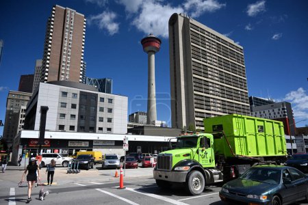 Téléchargez les photos : Calgary, Alberta, Canada - 10 août 2023 : Le centre-ville de Calgary. gratte-ciel la ville de Calgary. - en image libre de droit