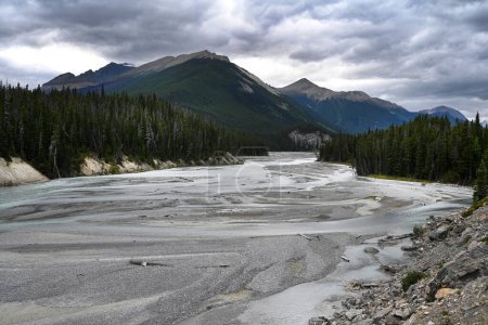 Téléchargez les photos : Paysage du Canada avec rivière et montagnes. Parc national Banff, Alberta, Canada. - en image libre de droit