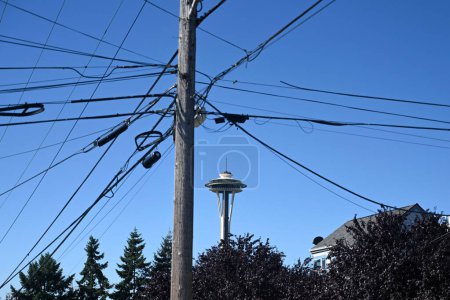 Photo for Seattle, WA, USA - August 3, 2023:  Space Needle in Seattle. - Royalty Free Image