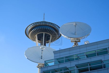 Foto de Seattle, WA, USA - 3 de agosto de 2023: Aguja Espacial en Seattle. - Imagen libre de derechos