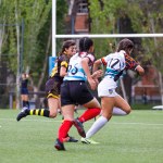 Madrid, Espaa, 13-10-2023. Fierce Females on the Field: Evening Rugby Showdown