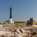High lighthouse Sorve is the most recognizable sight on Saaremaa island in Estonia