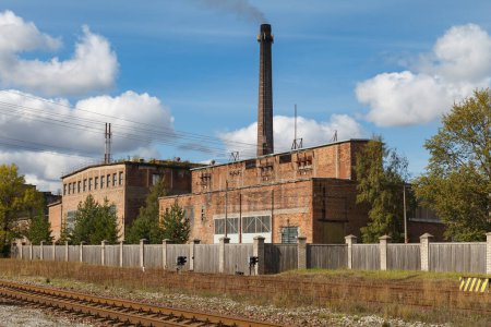 Old chemical factory in Kivioli, Estonia