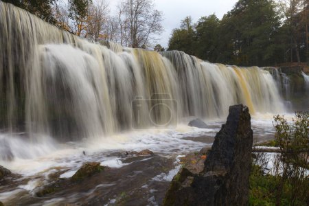 Keila waterfall, one of the most famous in Estonia