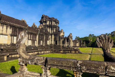 Téléchargez les photos : Vue extérieure des ruines du temple Bayon, Angkor Thom, Angkor, Cambodge, Asie - en image libre de droit