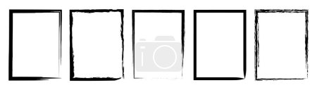 Photo for Grunge frame. Abstract vector template hand drawn. Vector illustration - Royalty Free Image