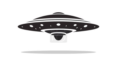 Illustration for Flat ufo icon design, simple alien ship symbol . Vector illustration - Royalty Free Image
