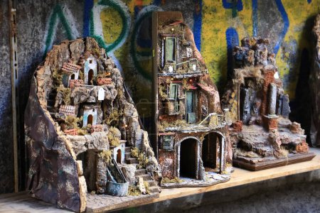 Photo for Miniature of a artistic and traditional neapolitan cribs - Royalty Free Image