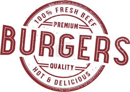 Téléchargez les photos : Premium Burgers Restaurant Timbre - en image libre de droit