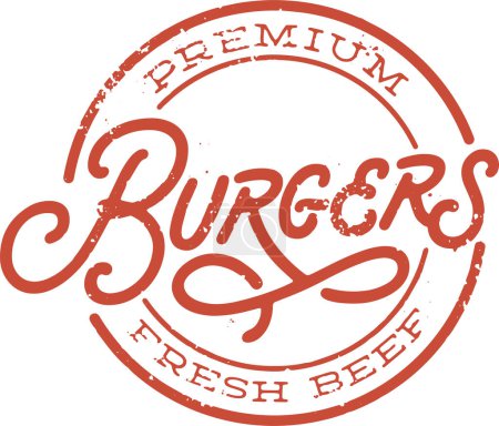 Téléchargez les photos : Premium Burgers de boeuf Timbre - en image libre de droit