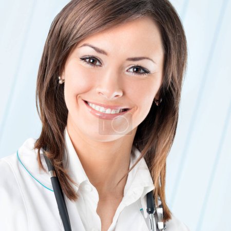Photo for Portrait of cheerful female doctor at office - Royalty Free Image