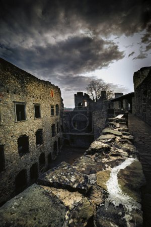 Photo for Ruins of Hukvaldy Castle from the Czech Republic - Royalty Free Image