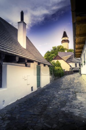 Téléchargez les photos : Rue historique dans la ville de Stramberk - en image libre de droit