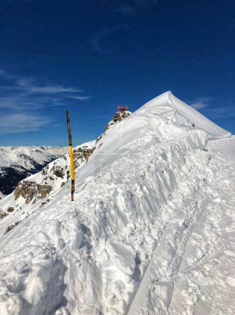 Aussichtspunkt im Skigebiet Bad Gastein. Es ist ein österreichischer Kur- und Skiort in den Hohen Tauern.