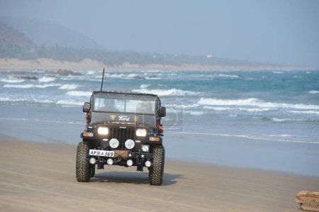 Photo for Jeep in the Beach - Royalty Free Image