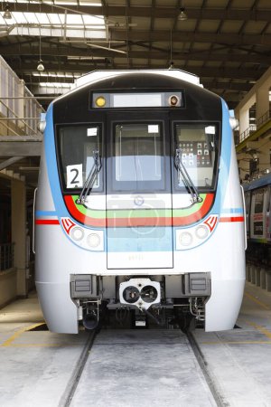 Foto de Metro Estación de tren Hyderabad India 5th Dec 2022 - Imagen libre de derechos