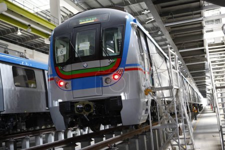 Foto de Metro Estación de tren Hyderabad India 22 Nov 2022 - Imagen libre de derechos