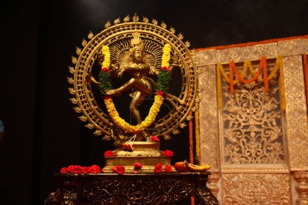 Nataraj God Statue on stage
