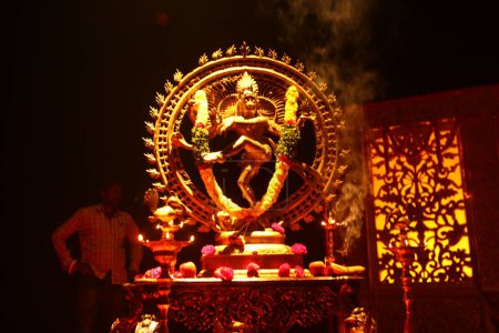 Photo for Nataraj God Statue on stage - Royalty Free Image