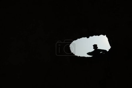 Man Silhouette in Fort Hyderabad India