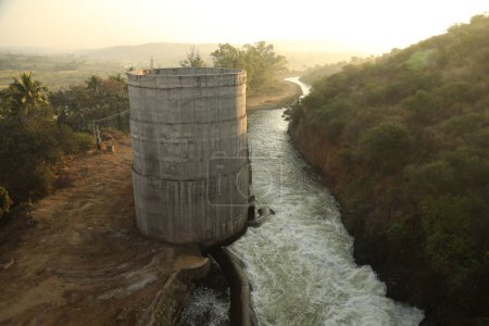 Water Dam Rajamundry Andhra Pradesh Indien