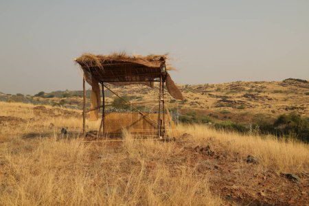 Hütte in einem ländlichen Gebiet in Fields Indien