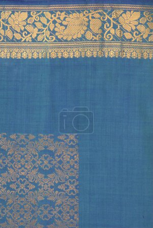 Indische Seide Saree Textur