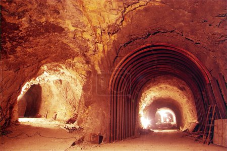 Cavando túnel a través de colina India