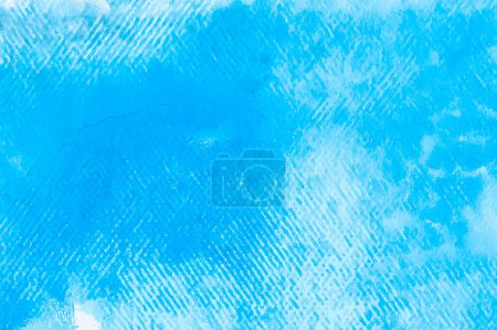 Photo for Blue abstract oil painted background, brush texture with copy space for design - Royalty Free Image