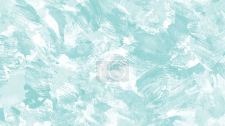 Photo for Light Blue and white abstract oil painted background, brush texture with copy space for design - Royalty Free Image
