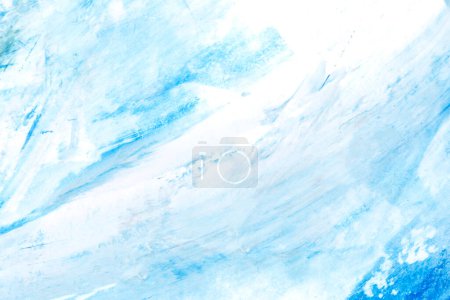 Téléchargez les photos : Menthe et bleu abstrait peinture à l'huile texture fond. Coups de pinceau sur toile - en image libre de droit