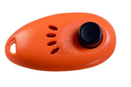 Photo for Closeup of an isolated clicker used for dog training - Royalty Free Image