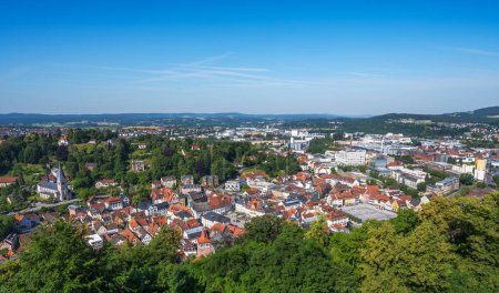 Foto de Vista aérea de la ciudad de Kulmbach (Franconia, Alemania) - Imagen libre de derechos