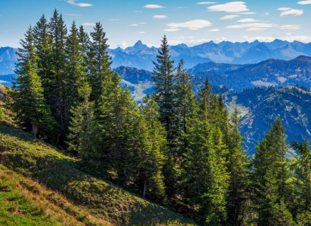 Foto de Vista desde la montaña Hochgrat cerca de Oberstaufen (Baviera, Alemania) - Imagen libre de derechos