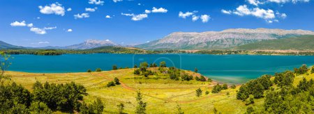 Photo for Peruca lake near Vrlika panoramic view, Dalmatian Zagora region of Croatia - Royalty Free Image