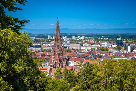 Téléchargez les photos : Fribourg-en-Brisgau vue sur l'architecture historique, Bade-Wurtemberg région de l'Allemagne - en image libre de droit