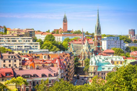 Foto de Ciudad de Gotemburgo azoteas vista panorámica, Vastra Gotaland Condado de Suecia - Imagen libre de derechos