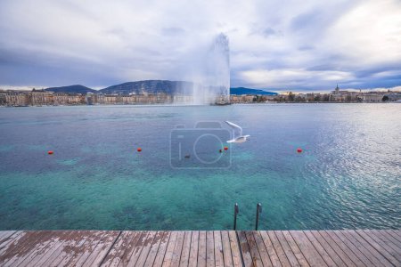 Stadt Genf Lac Leman, zweitgrößte Stadt der Schweiz