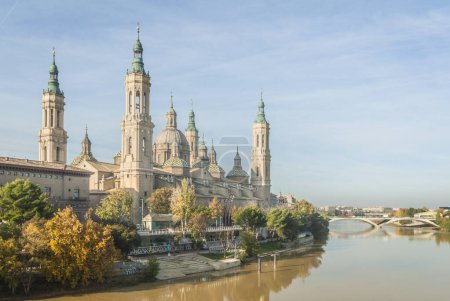 Photo for Basilica of Our Lady of the Pillar in Zaragoza, City of Spain - Royalty Free Image