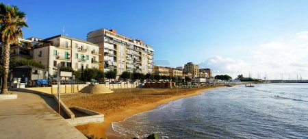 Photo for Panoramic view of Crotone promenade in Calabria, Italy - Royalty Free Image