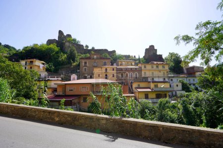 Nicastro old town with castle in Lamezia Terme, Calabria, Italy