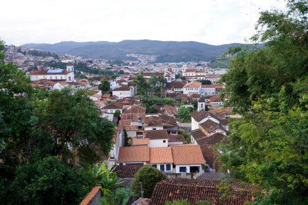 Belle vue sur la ville de Mariana dans l'état du Minas Gerais, Brésil