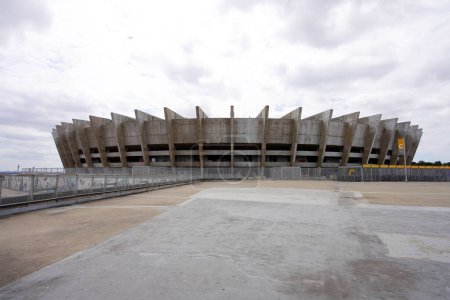 Foto de BELO HORIZONTE, BRASIL - 12 DE ABRIL DE 2024: Mineirao oficialmente Estadio Governador Magalhaes Pinto es un estadio de fútbol en Belo Horizonte, Minas Gerais, Brasil - Imagen libre de derechos