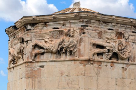 Tower of the Winds, Roman Agora, Athens, Attica, Greece. High quality photo.