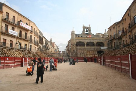 Photo for Wooden bullring in Ciudad Rodrigo, Salamanca, Spain - Royalty Free Image
