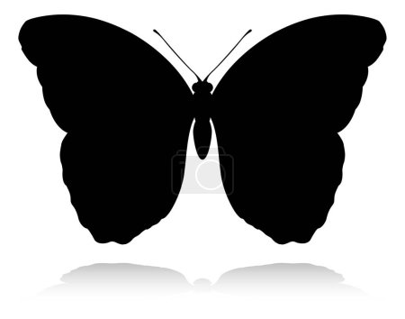 Illustration for An animal silhouette of a butterfly - Royalty Free Image